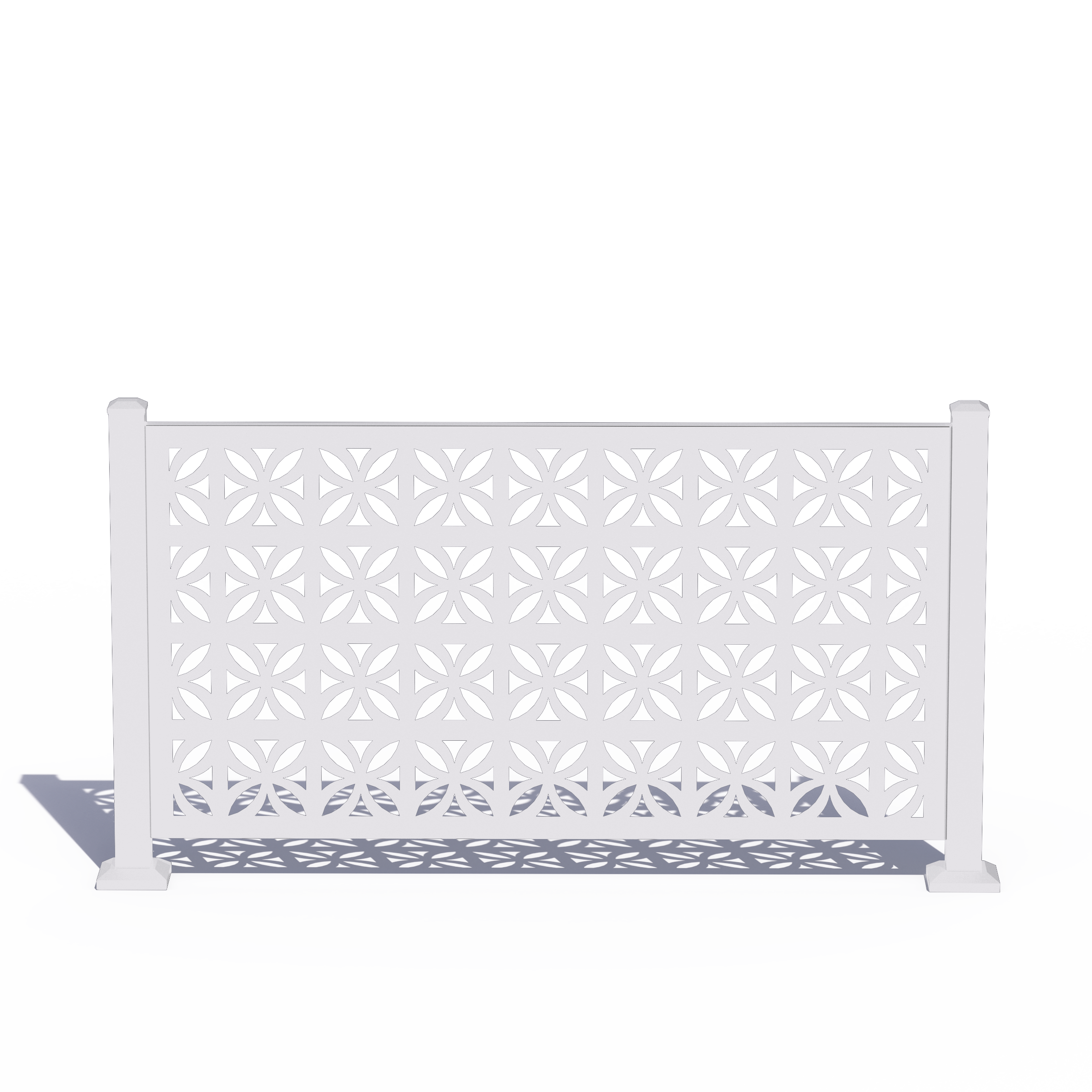 Custom Width Privacy Rail (Breeze) 38"H - HIDEAWAY USA