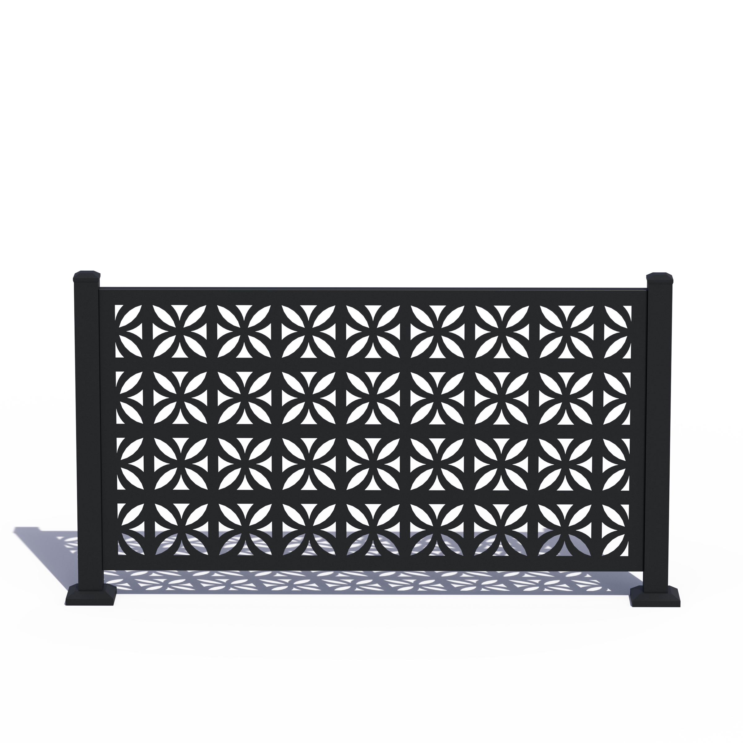 Custom Width Privacy Rail (Breeze) 38"H - HIDEAWAY USA