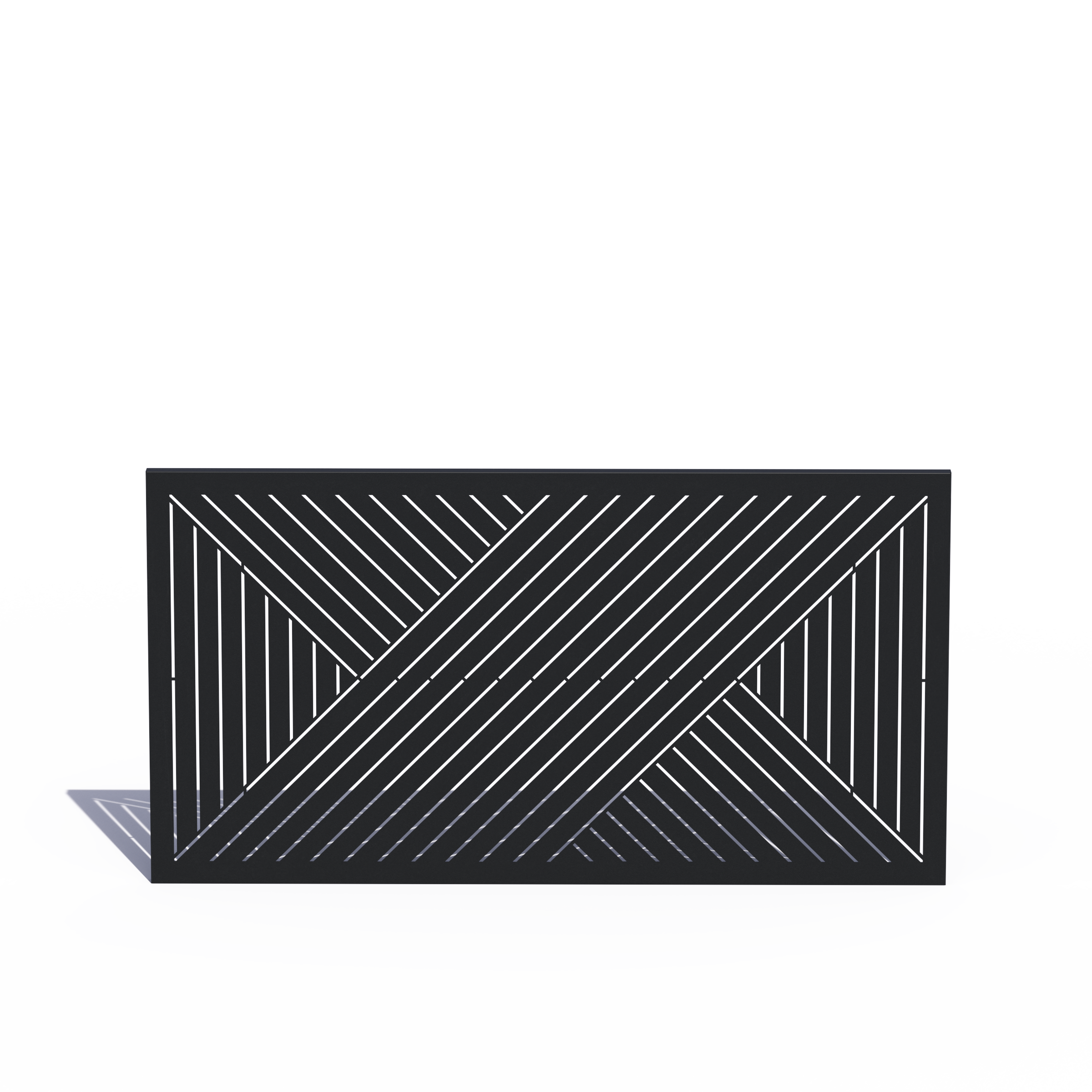 Custom Width Privacy Rail (Hexx) 38"H - HIDEAWAY USA