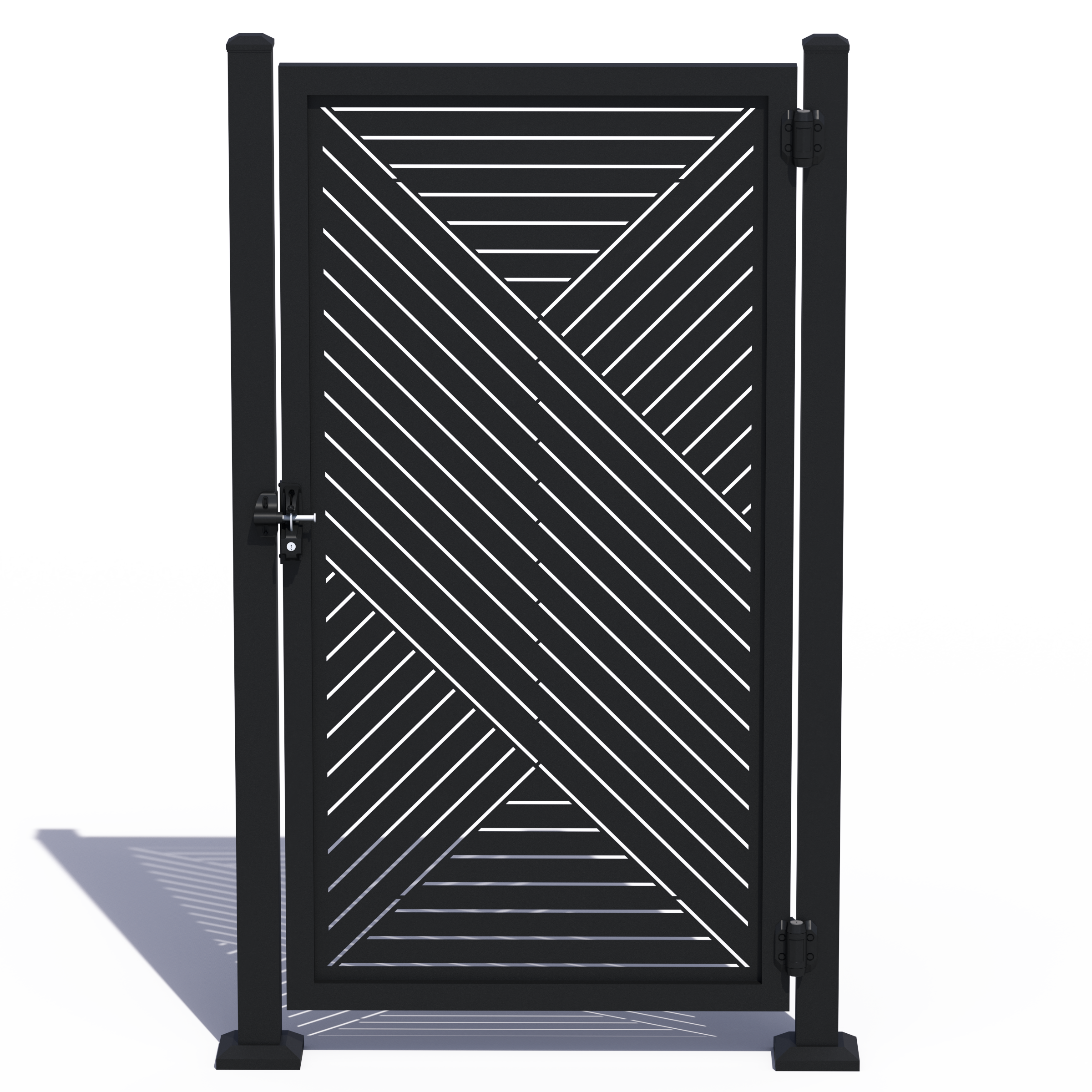 Custom Width Privacy Gate (Hexx) 68"H - HIDEAWAY USA