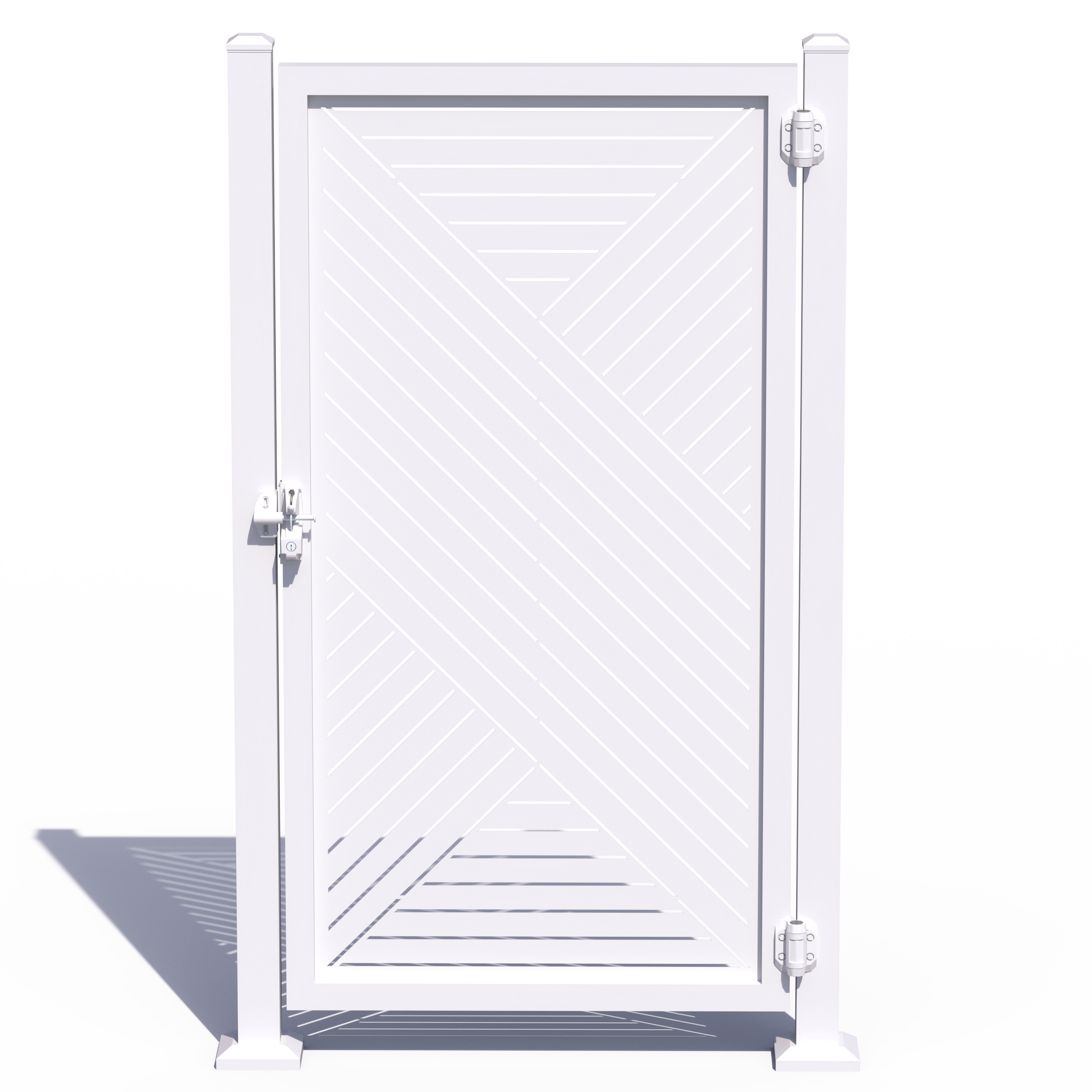 Custom Width Privacy Gate (Hexx) 68"H - HIDEAWAY USA