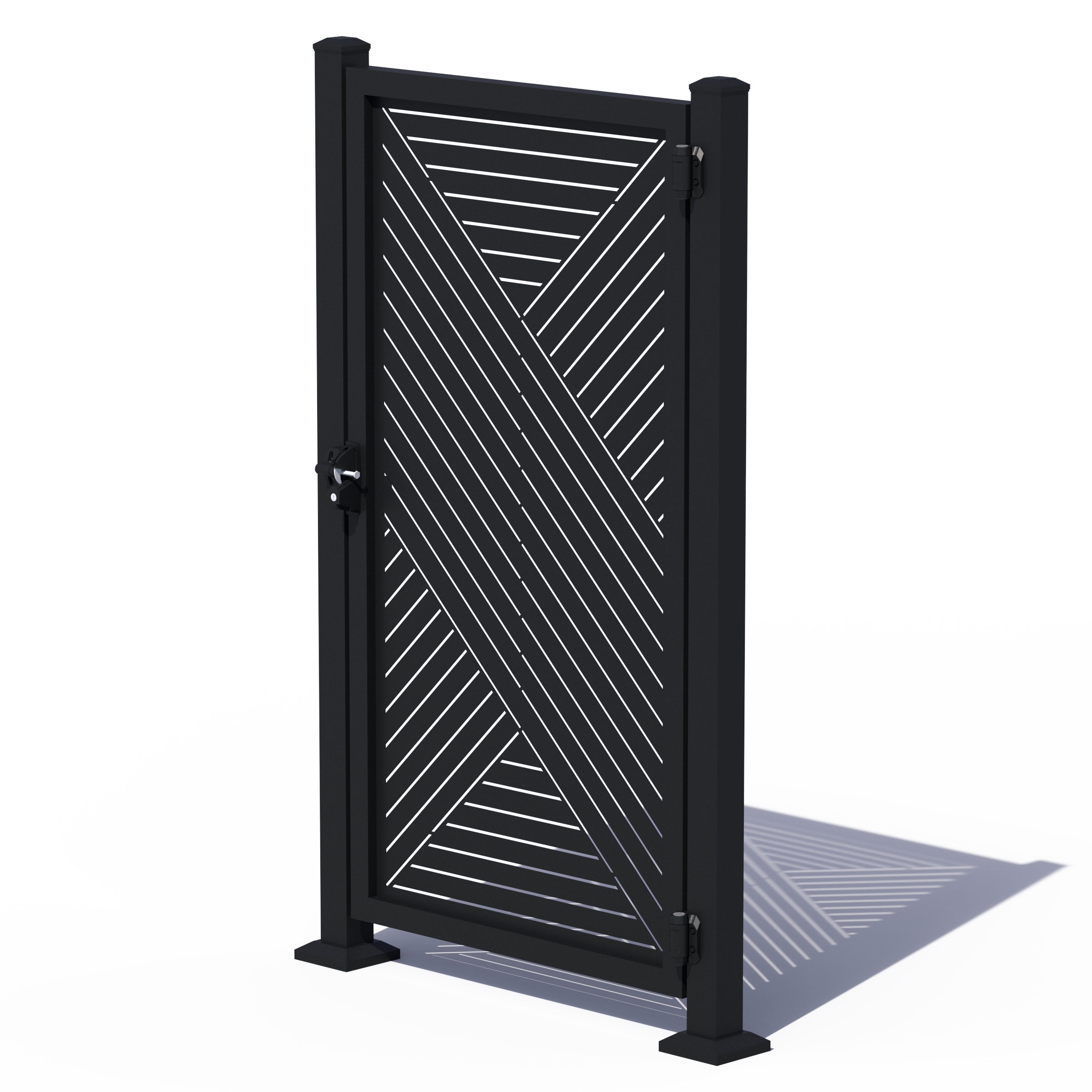 Custom Width Privacy Gate (Hexx) 68"H - HIDEAWAY USA