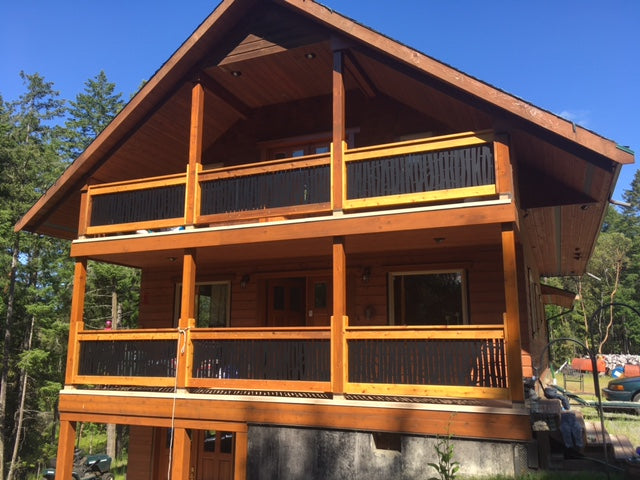 Custom Width Privacy Rail (Branch) 38"H