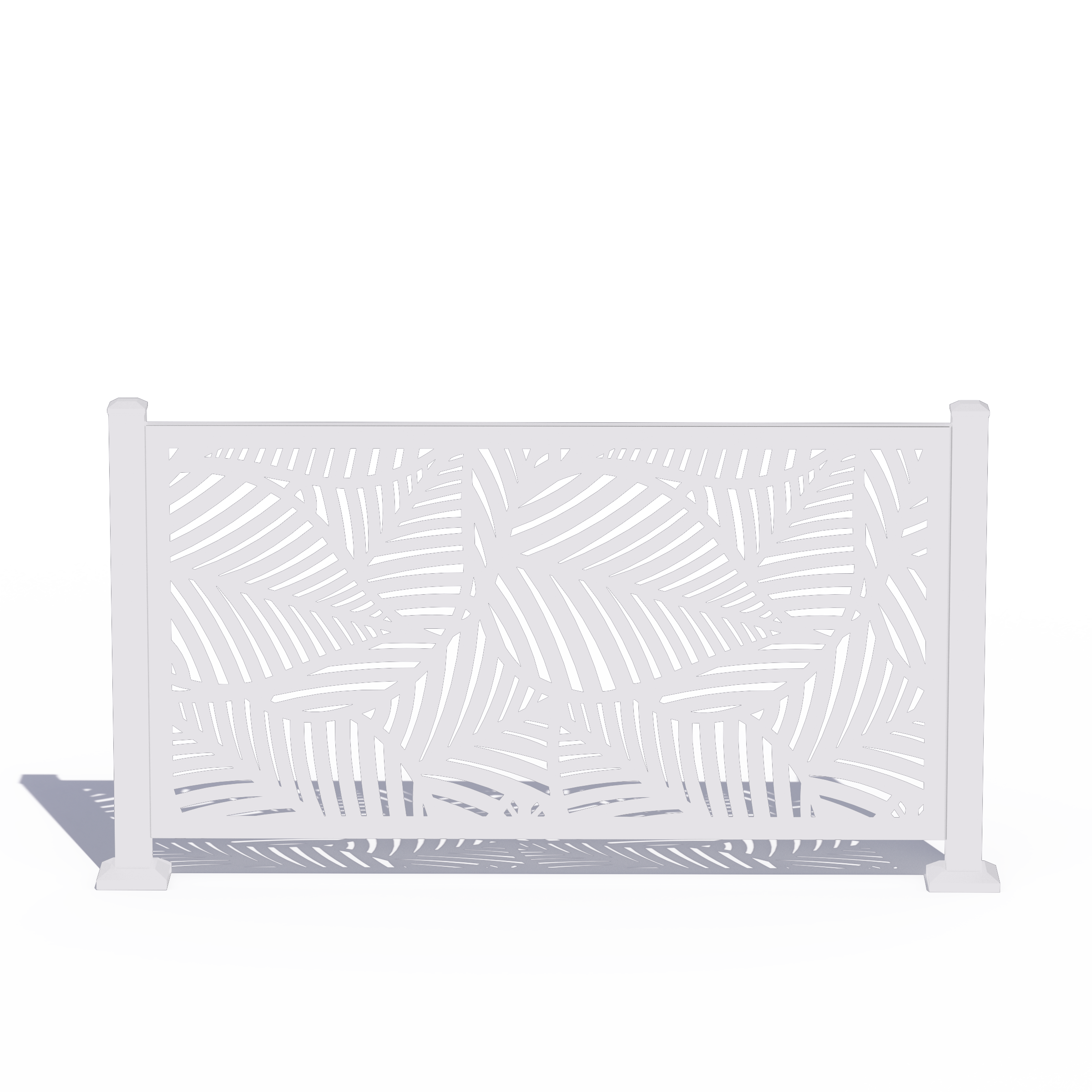 Custom Width Privacy Rail (Maui) 38"H - HIDEAWAY USA