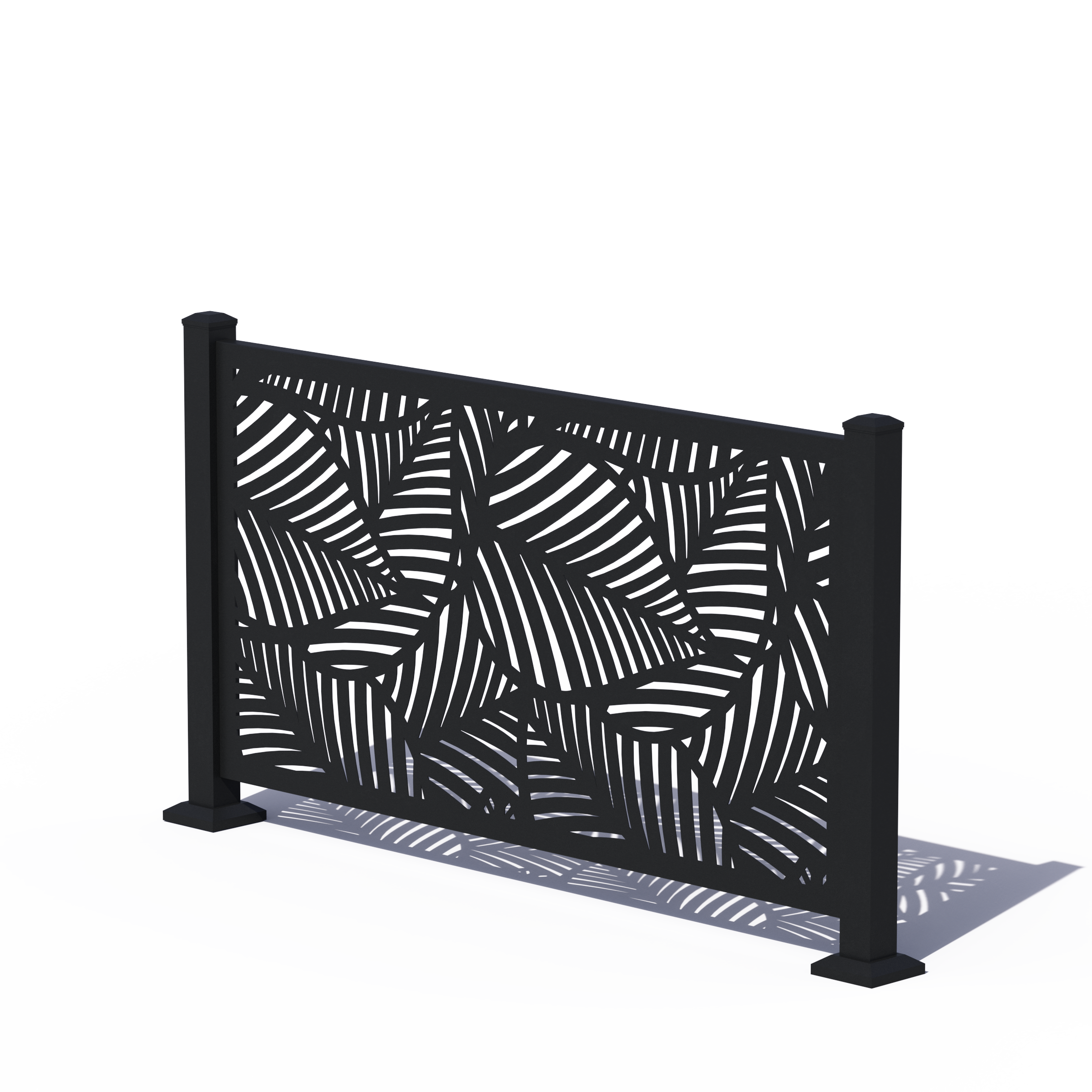 Custom Width Privacy Rail (Maui) 38"H - HIDEAWAY USA