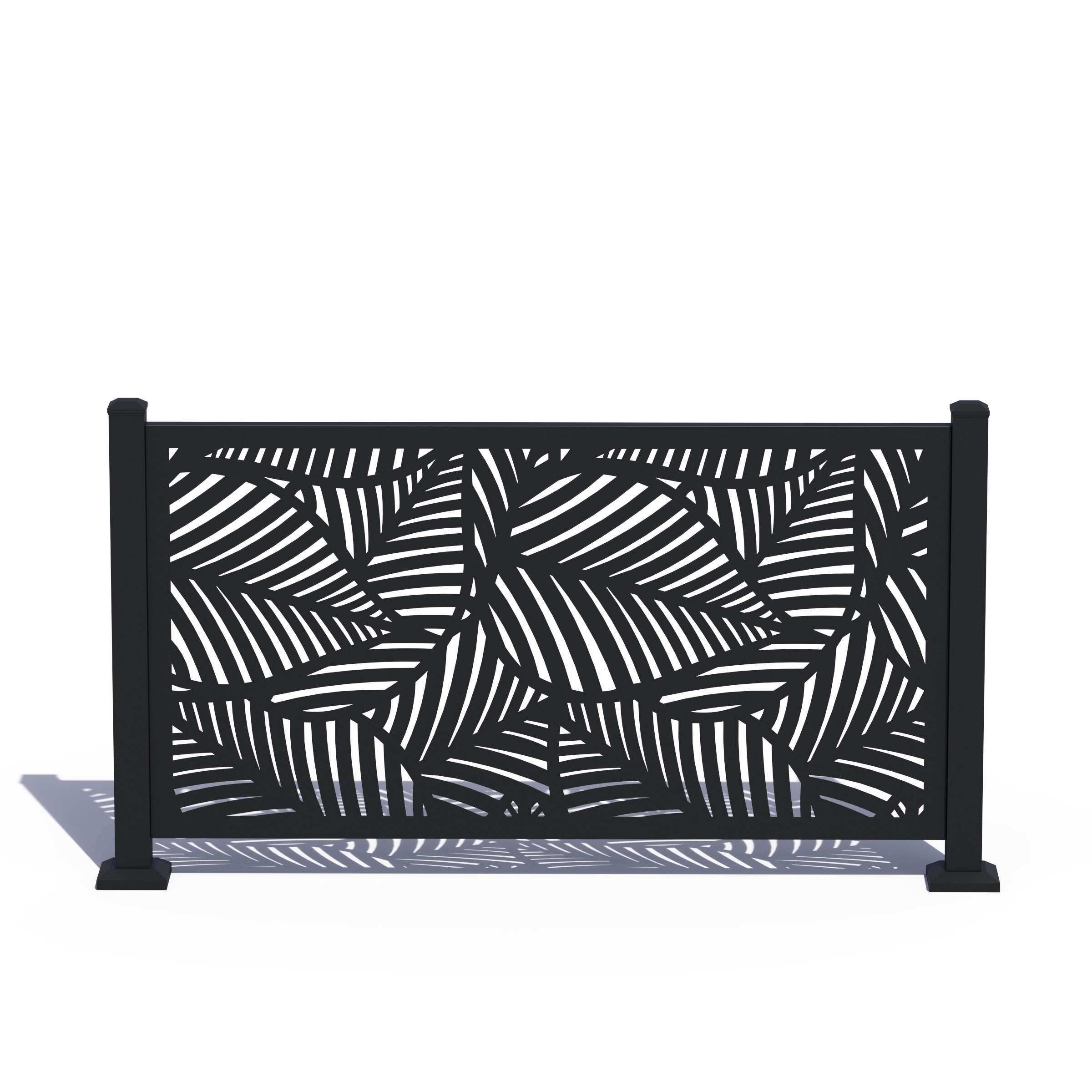 Custom Width Privacy Rail (Maui) 38"H - HIDEAWAY USA