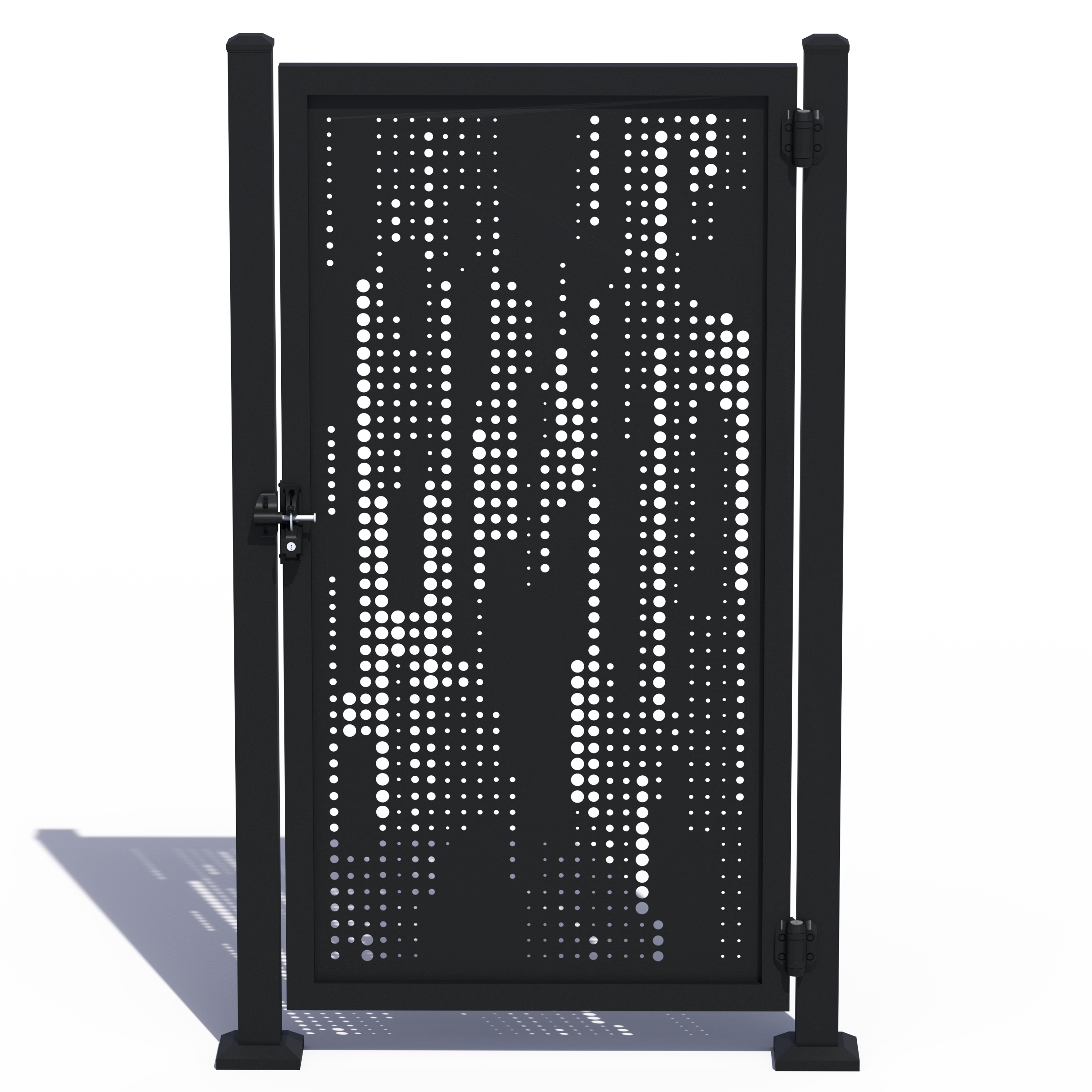 Custom Width Privacy Gate (Rain) 68"H - HIDEAWAY USA