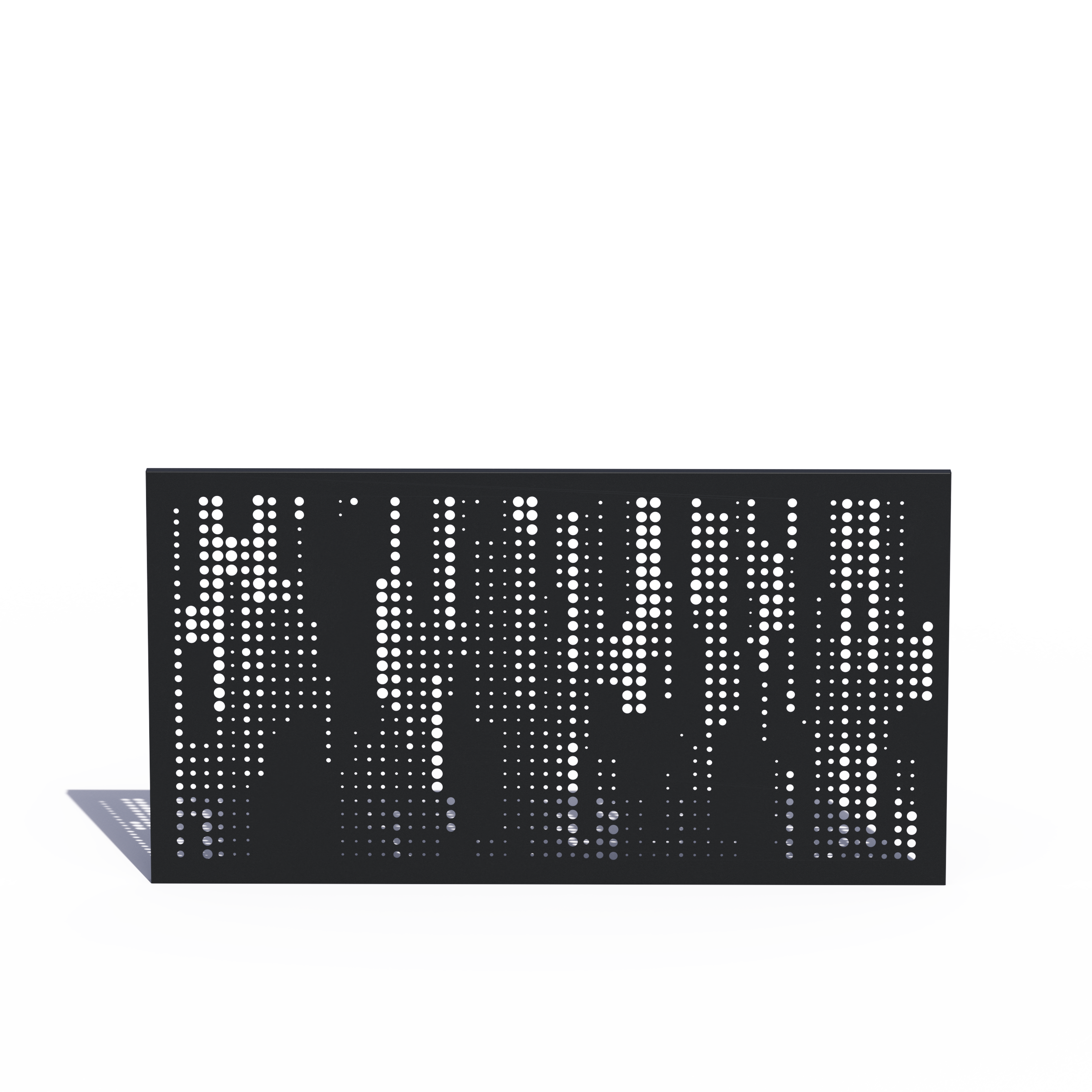 Custom Width Privacy Rail (Rain) 38"H - HIDEAWAY USA