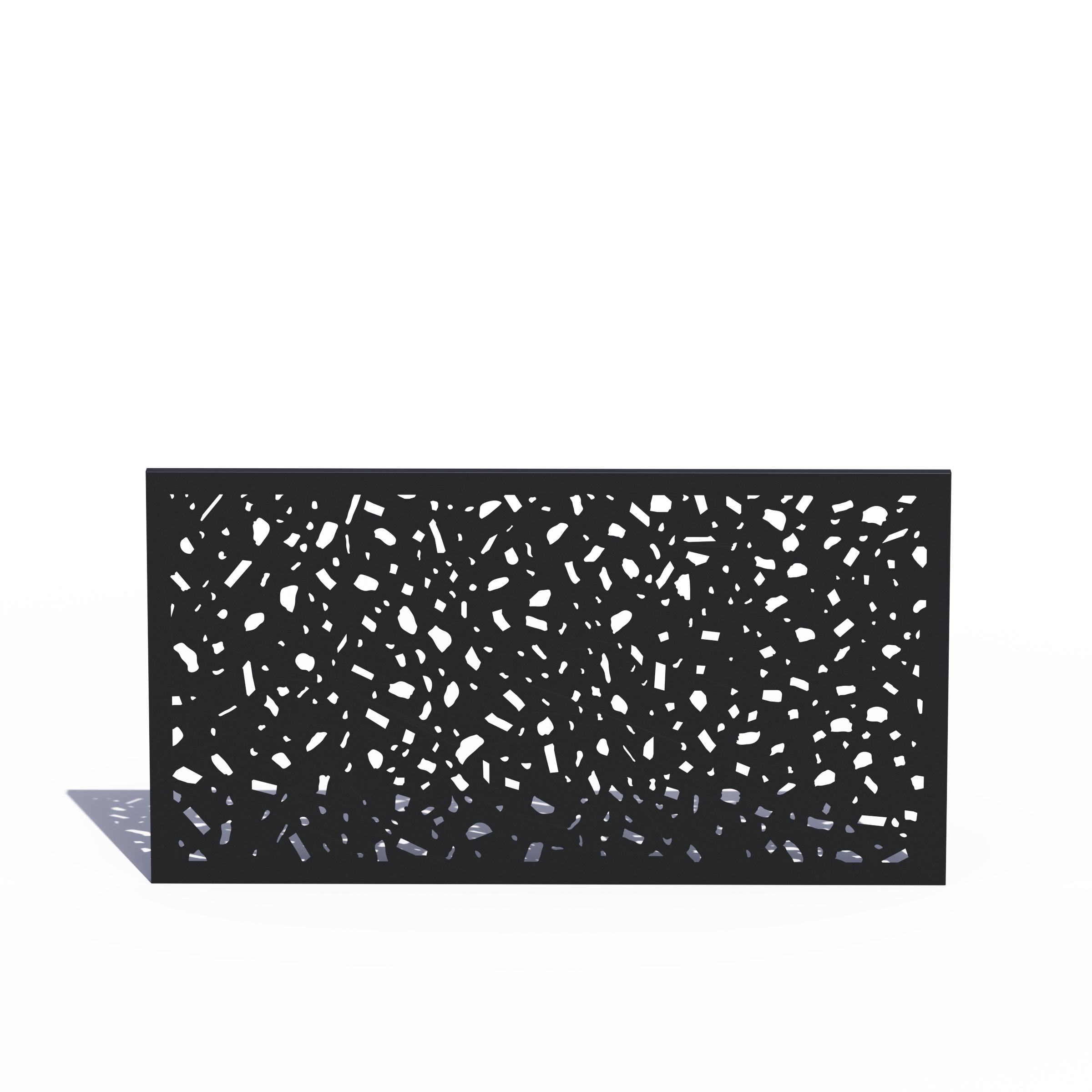 Custom Width Privacy Rail (River Rock) 38"H - HIDEAWAY USA