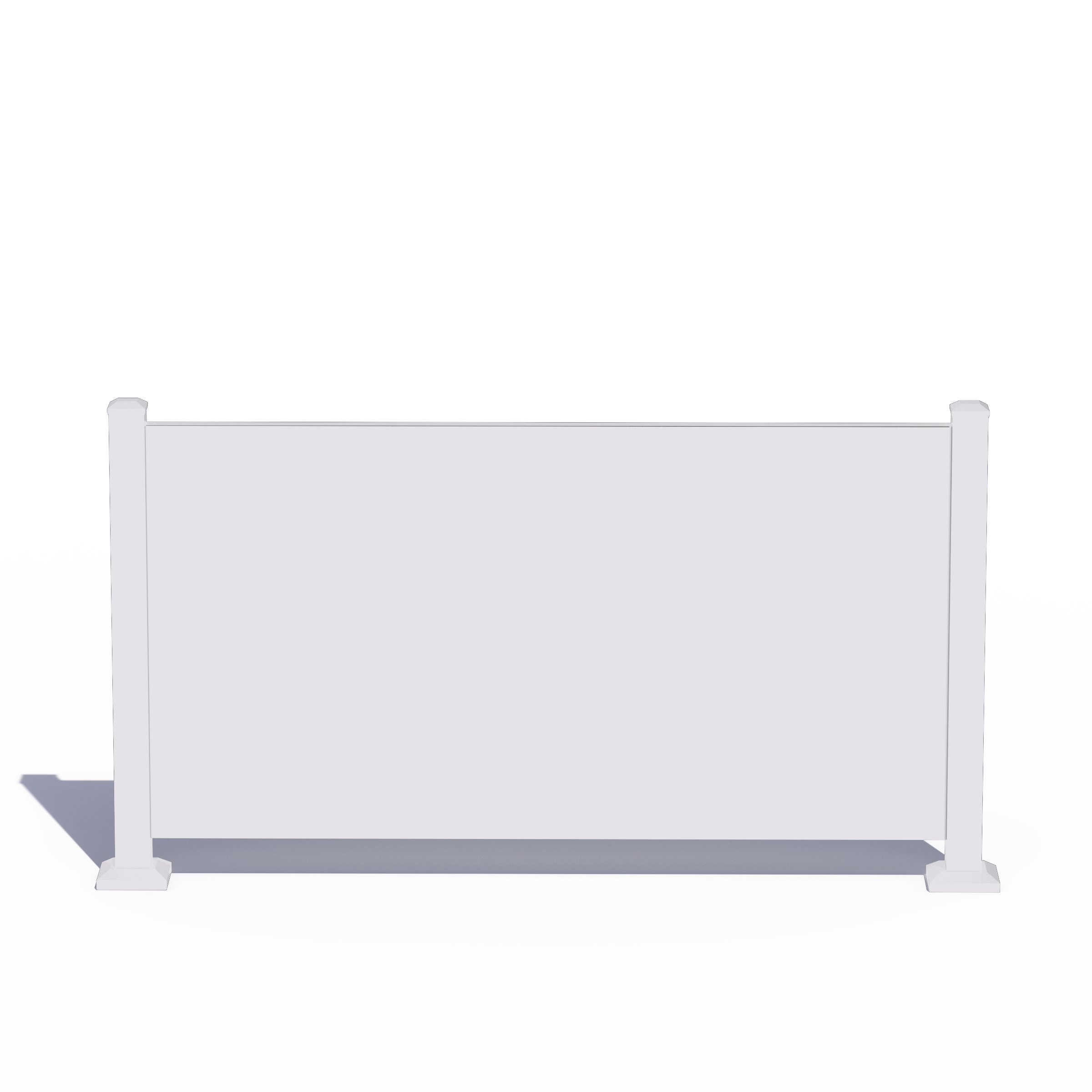 Custom Width Privacy Rail (Solid) 38"H - HIDEAWAY USA