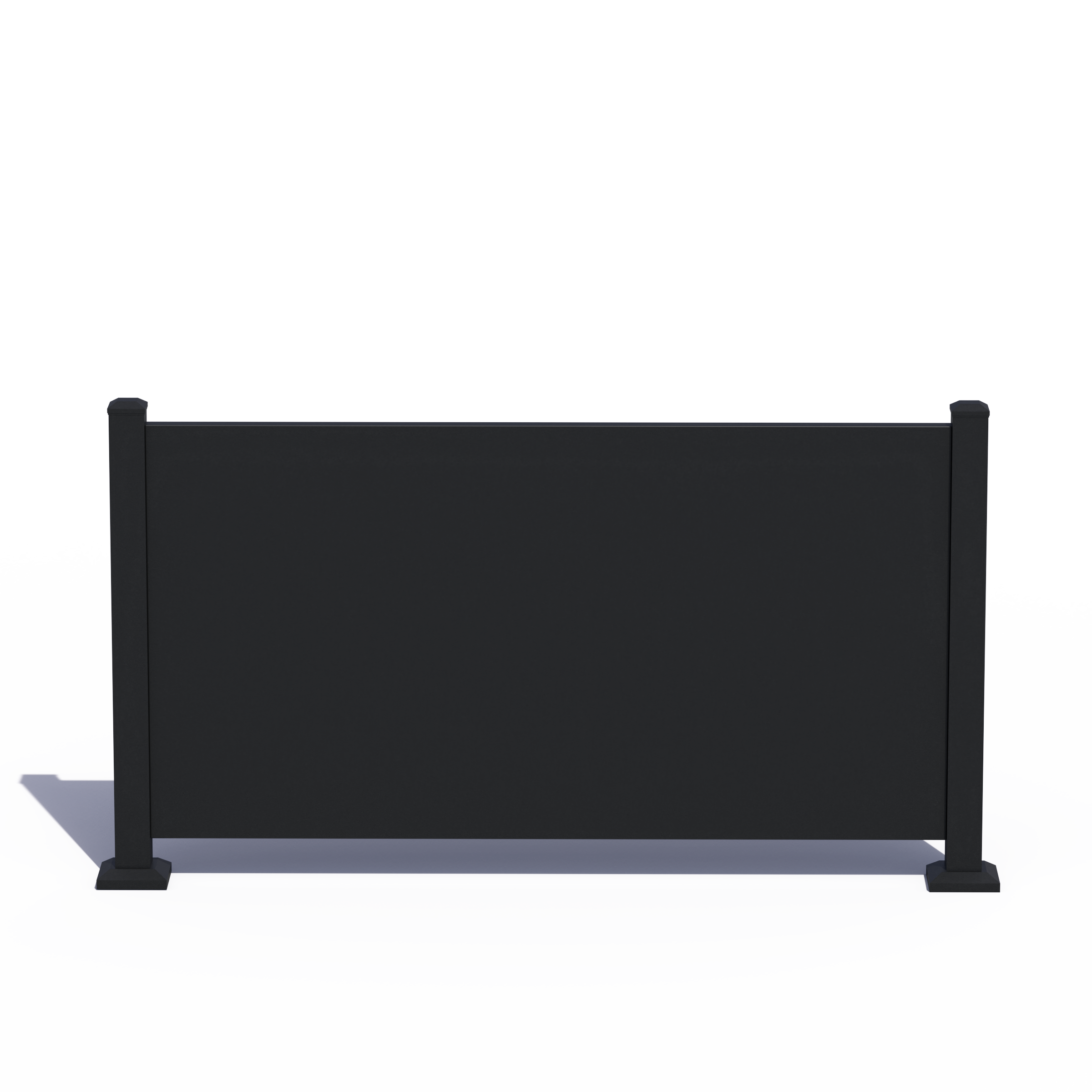 Custom Width Privacy Rail (Solid) 38"H - HIDEAWAY USA