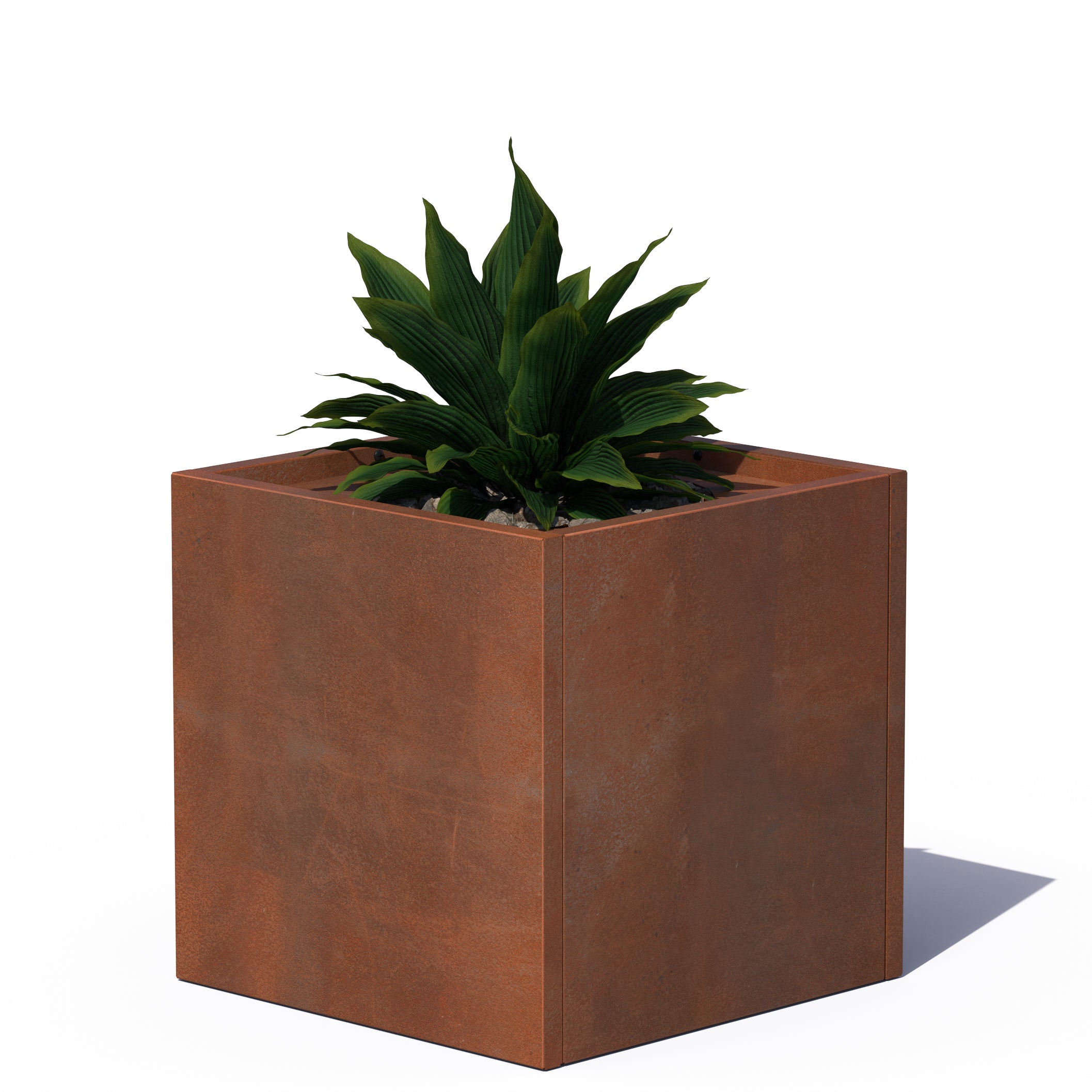 Corten Cube Planter