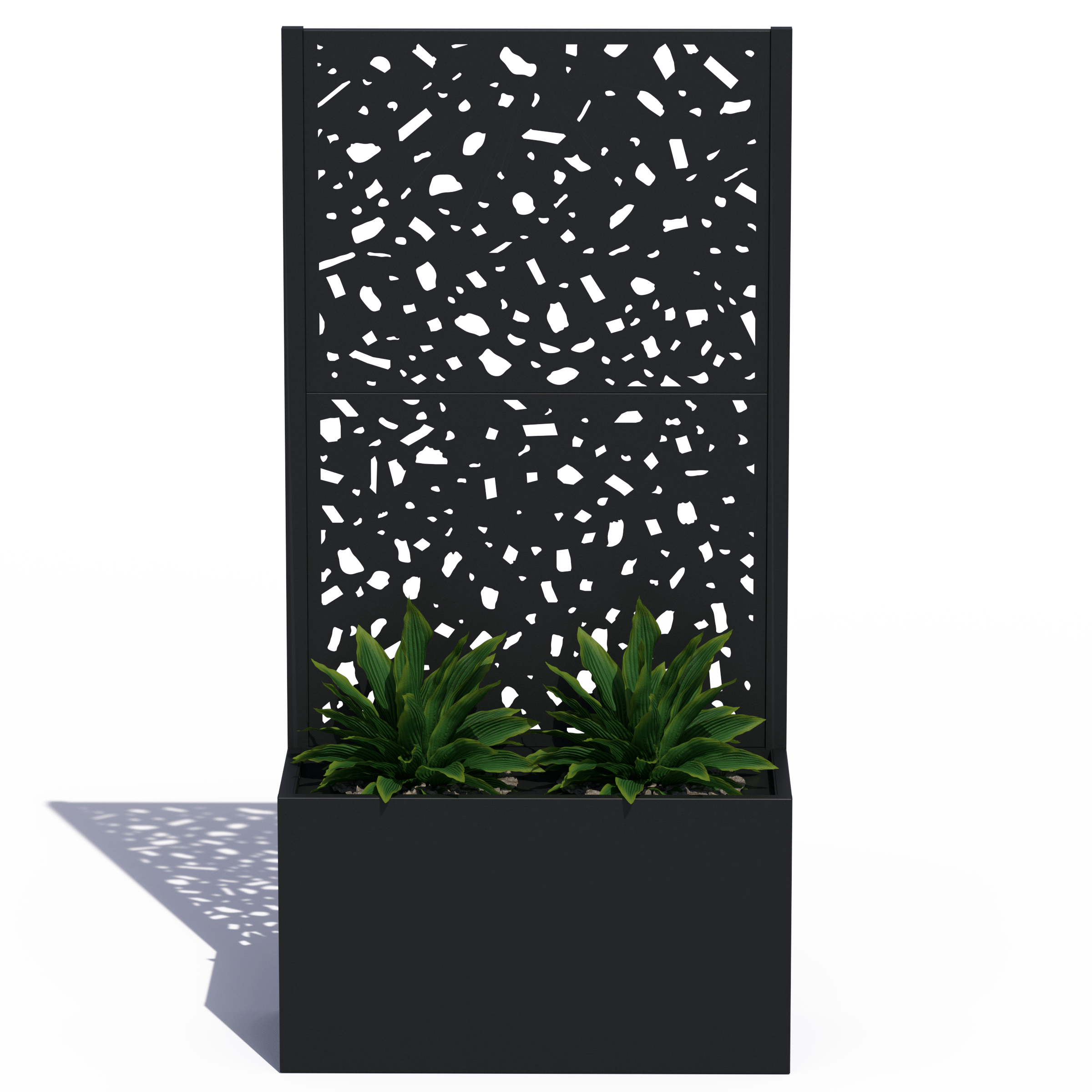 Privacy Planter (River Rock)